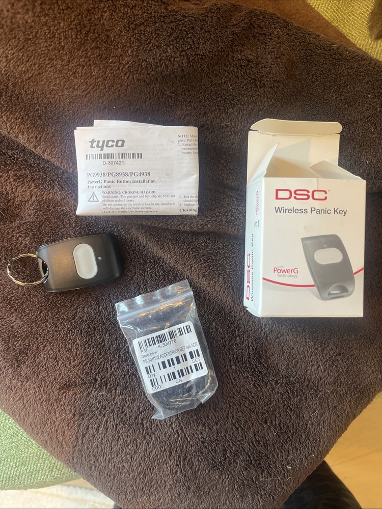 DSC PowerG PG9938 Wireless Panic Key Fob Transmitter