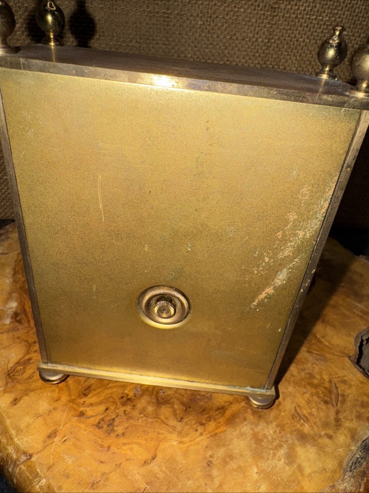 Vintage Germany Kienzle Automatic Brass Table Clock. (U)