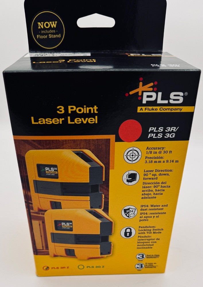 PLS 3RZ Laser with floor stand & soft case