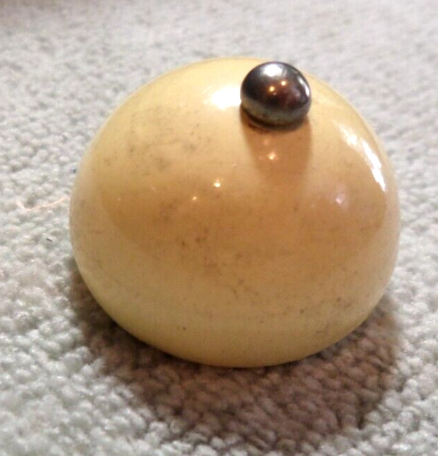 Vintage Round DOME Wood Button 1 & 1/8" Inch