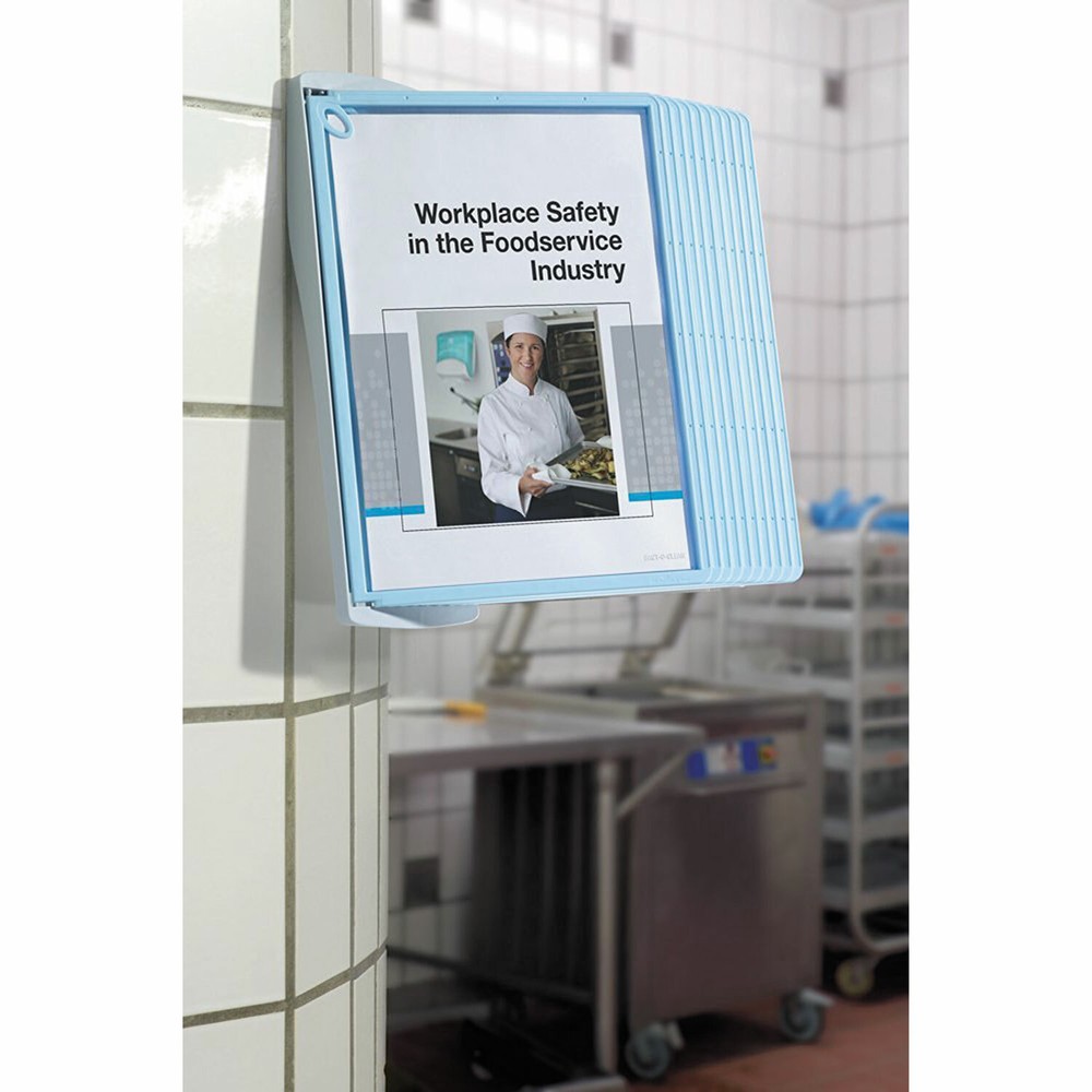 NEW Durable Bact-O-Clean Antimicrobial Wall Mounted 10 panel Ref System Sherpa