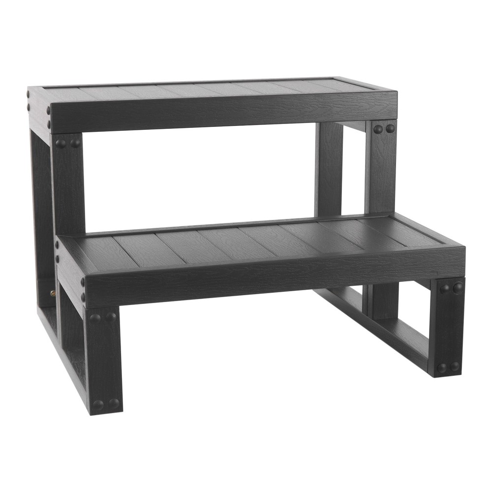 2-Steps Rectangular Tub Steps Spa Steps Hot Tub Stairs Ladder Floorstanding ﻿