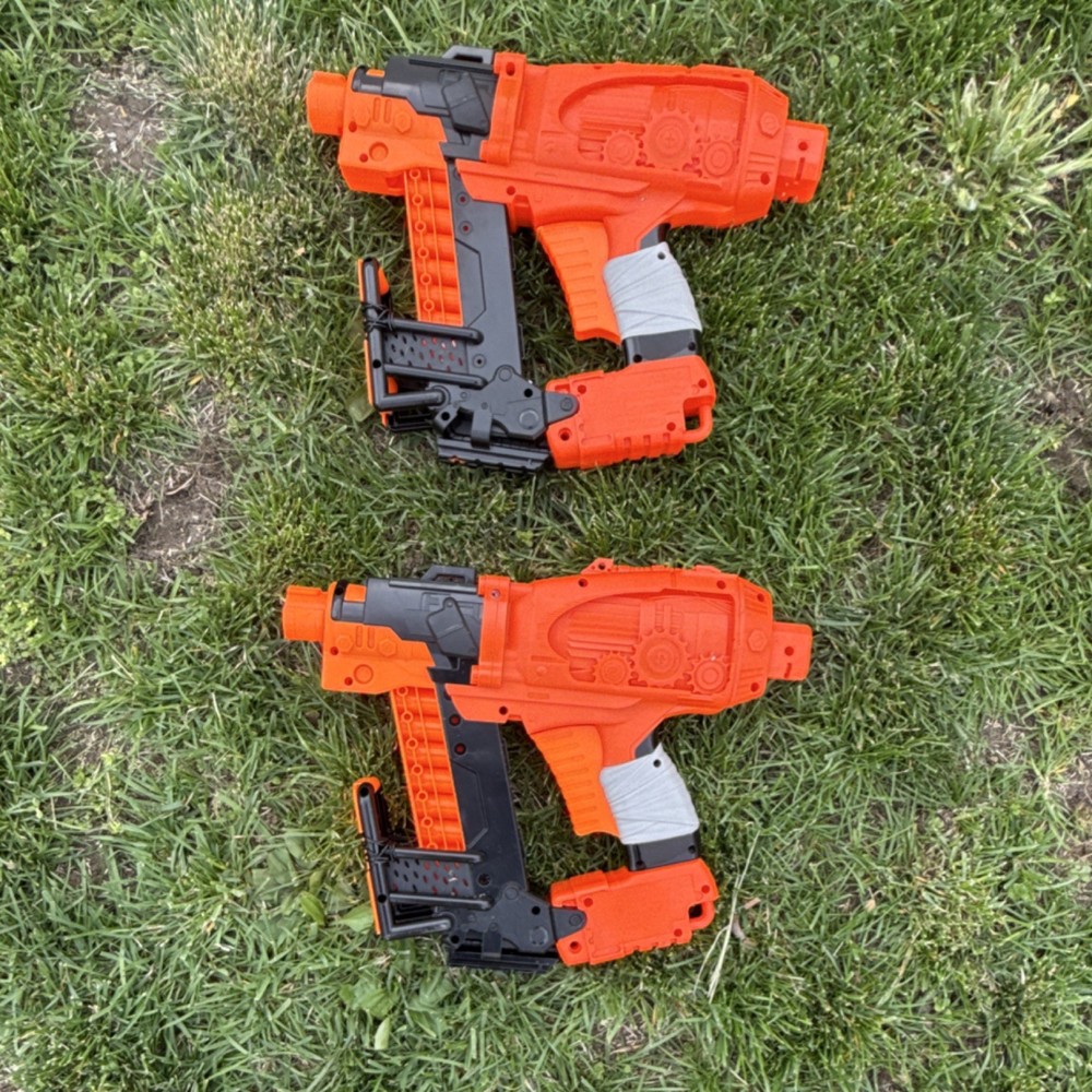 2 nerf nail biter zombie toy gun