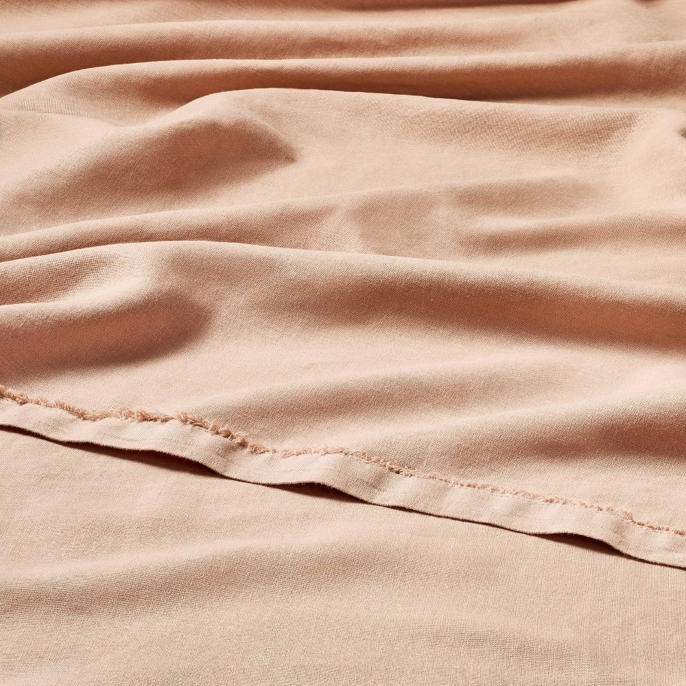 Full 100% Linen Sheet Set Light Adobe Clay - Casaluna