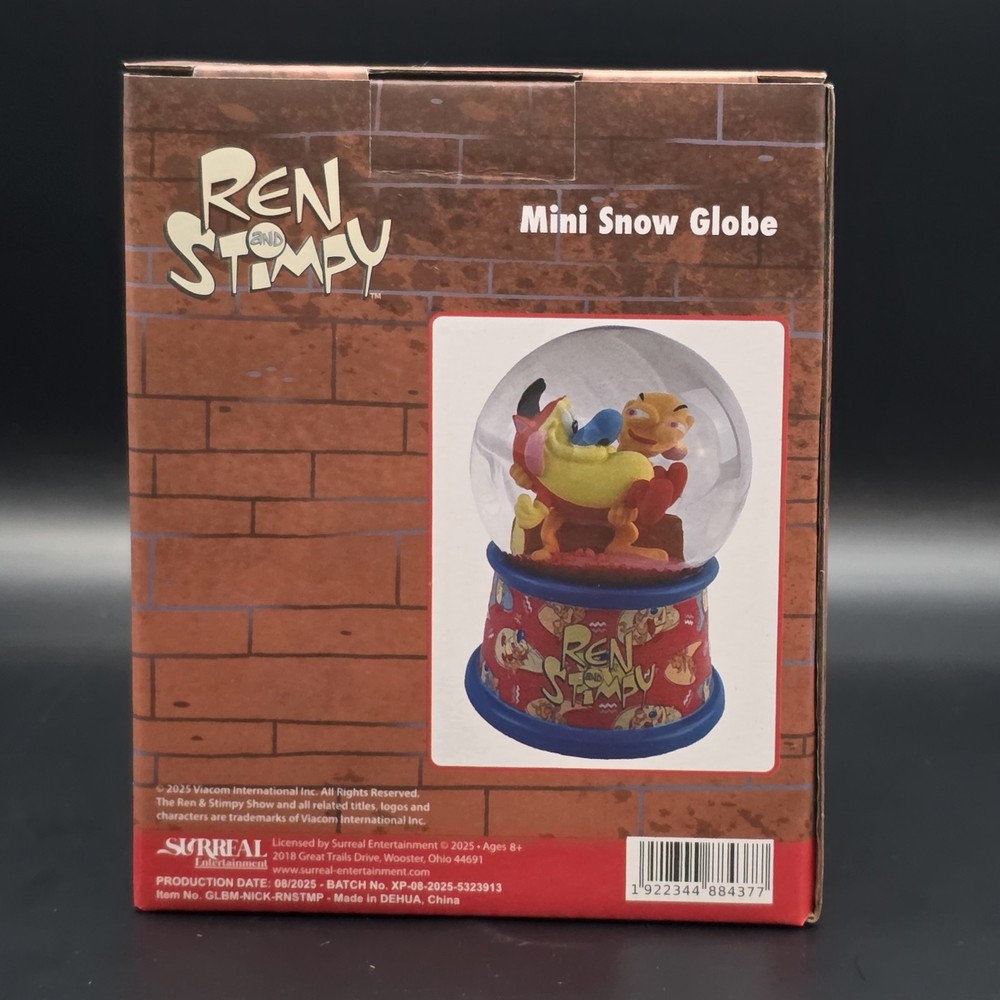 Nickelodeon Mini Snow Globe - Ren and Stimpy