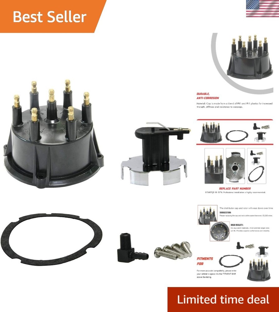 High-Performance Distributor Cap for MerCruiser 4.3L V6 Engines - Easy Install