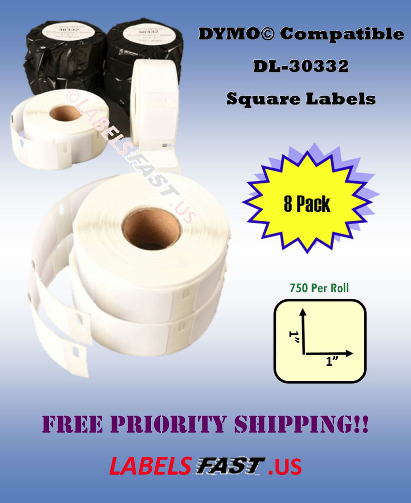Address Shipping Postage 8 Rolls Dymo® Duo Compatible Multipurpose Labels 30332