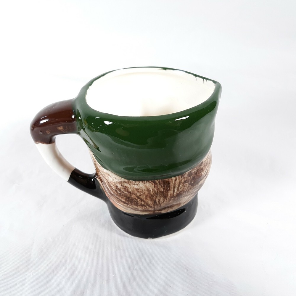 Toby Pitcher Man With Green Hat Small Ceramic Vintage