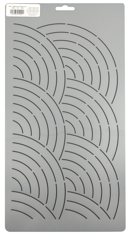 Quilting Stencil Clamshell Quilt Pattern & Baptist Fan Border Quilters Template