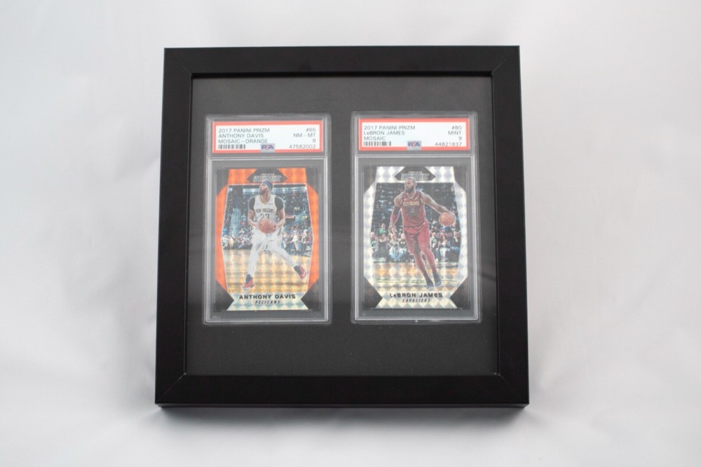 Black PSA or CGC Two Card Display Frame