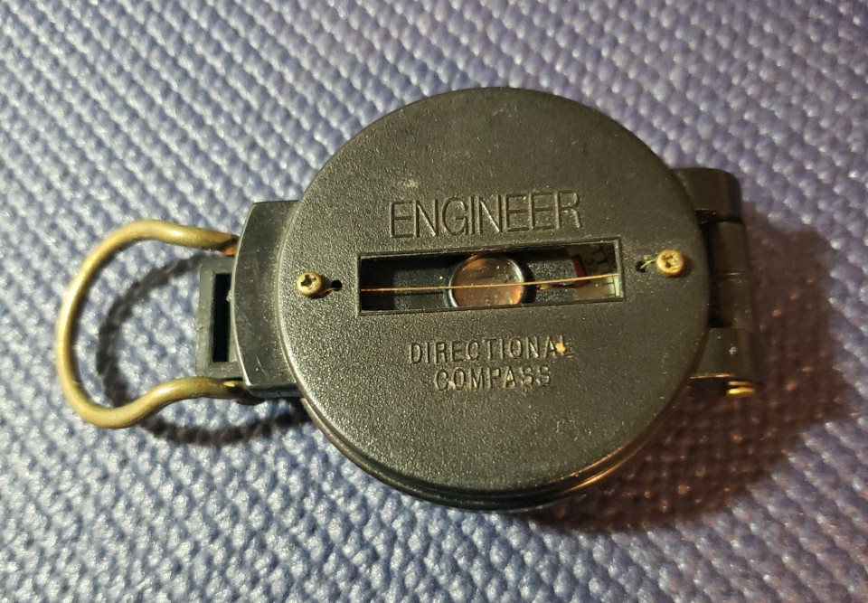 Vintage Engineer Directional Compass Made In Japan