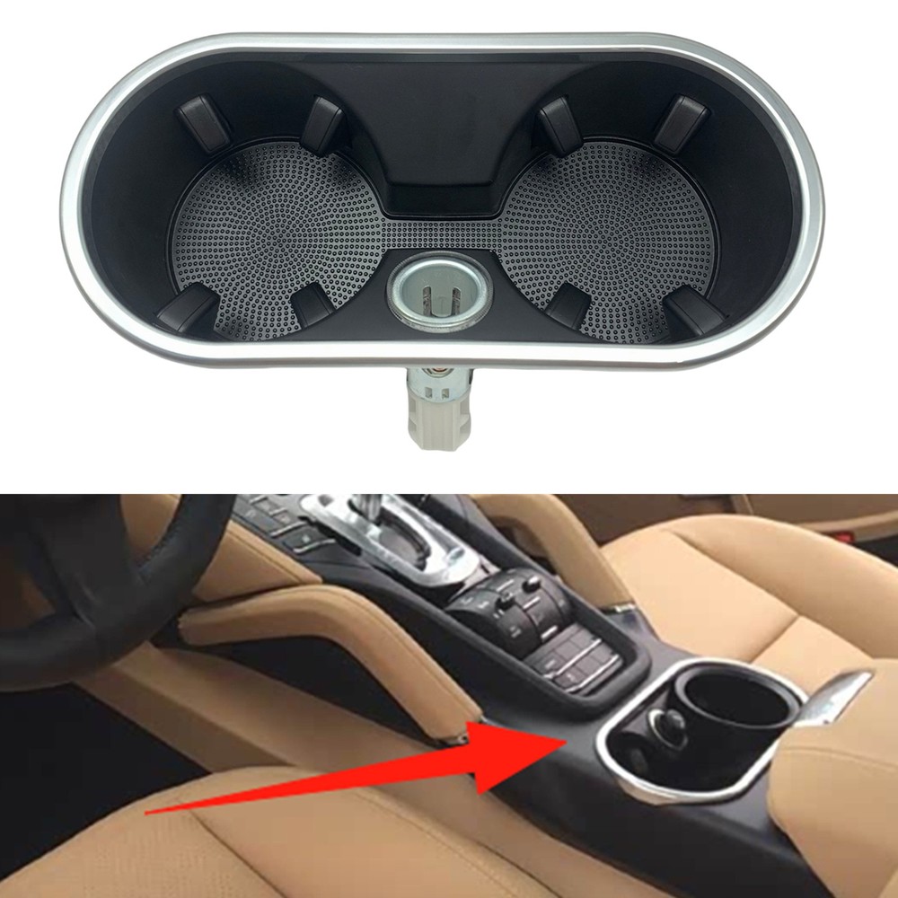 Interior Center Console Cup Holder Compartment For Porsche Cayenne 2011-2018