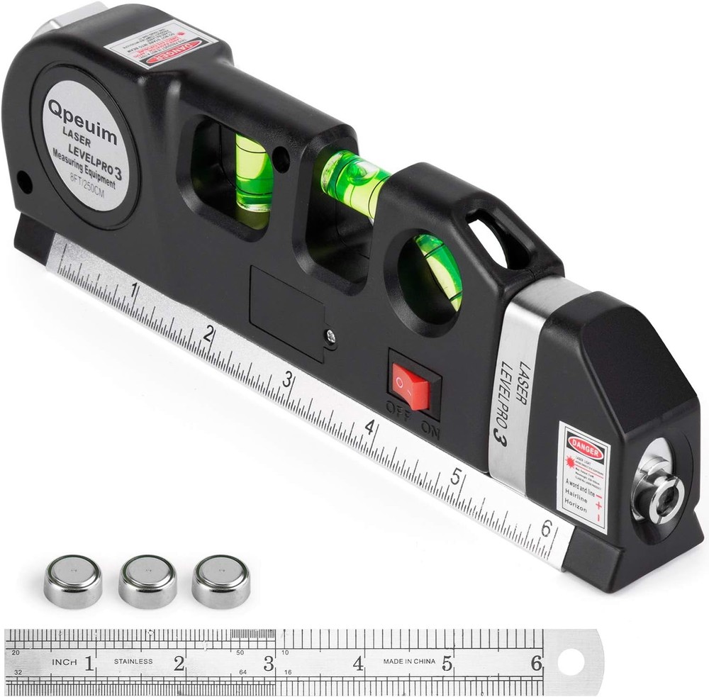 Laser Level Tool, Multipurpose Kit Standard Cross Black, Green