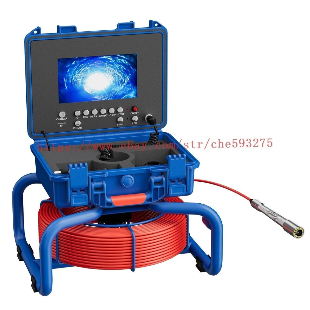 Sewer Inspection Camera with Meter Counter Pipe Drain Camera Self Leveling DVR