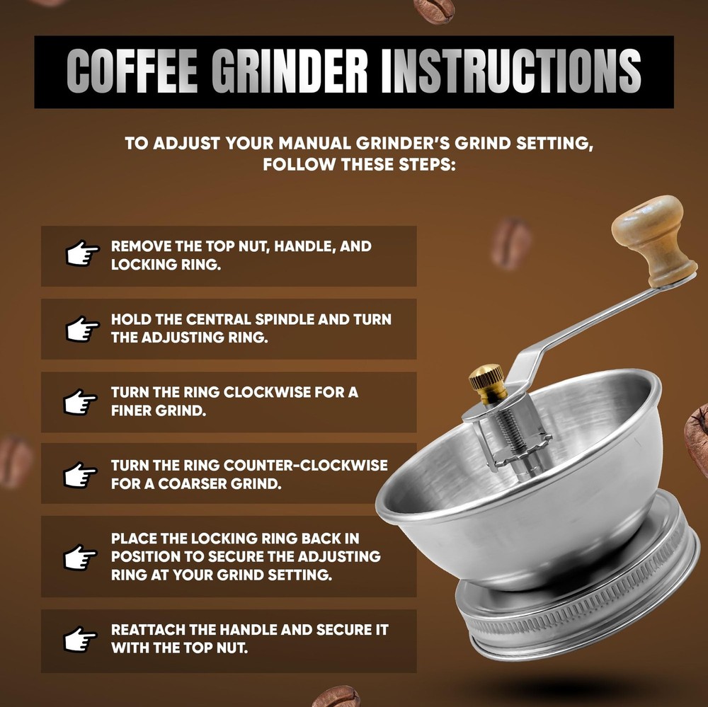 Stainless Steel Coffee Grinder Lid Attachment for Regular,