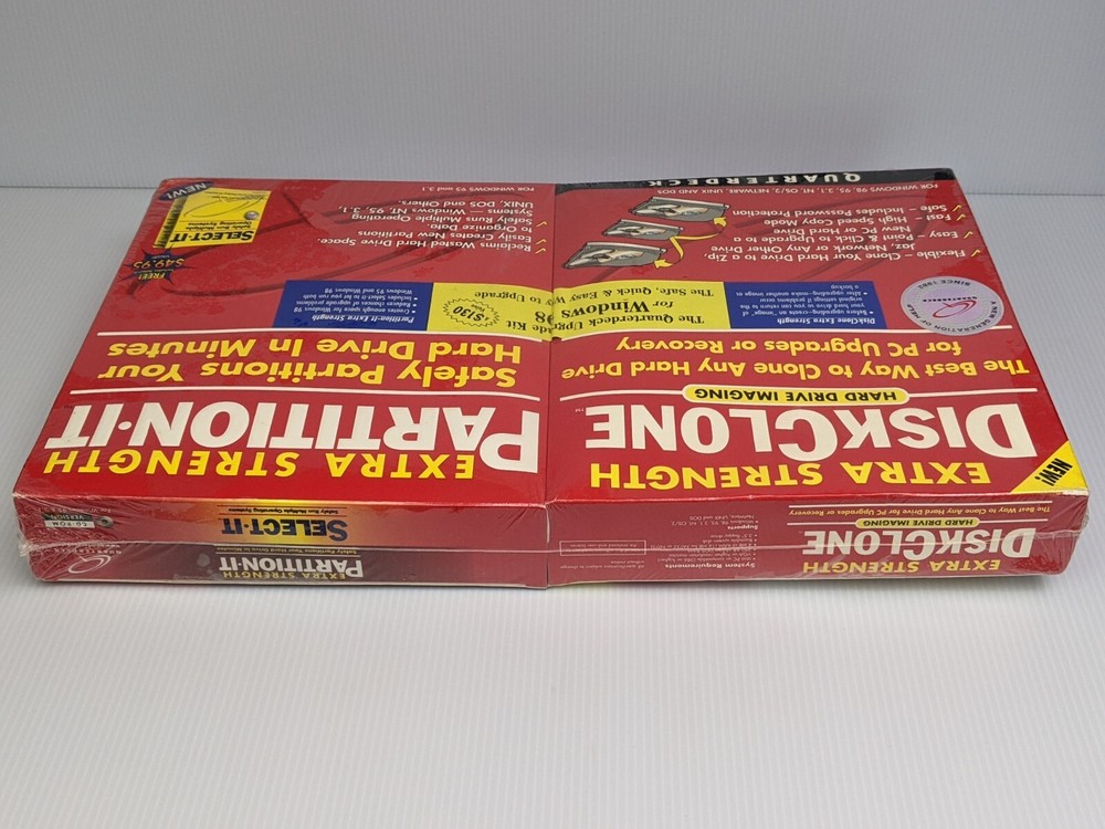 Extra Strength DiskClone & Partition It Quarterdeck: Software / VTG 1998 Windows