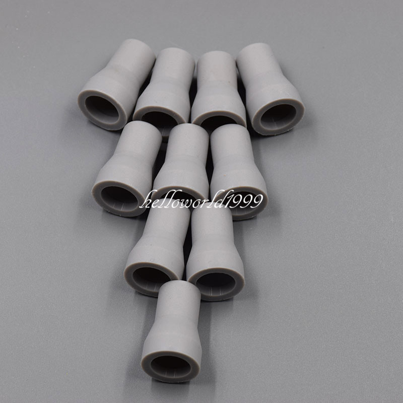 10 Pcs Dental Saliva Ejector Weak Suction Rubber Snap Tip Adapter Replacement