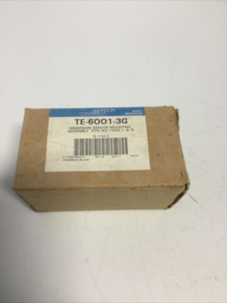NEW, JOHNSON CONTROLS, TE-6001-3G, TEMP. SENSOR WALL MOUNT. (2D-4)