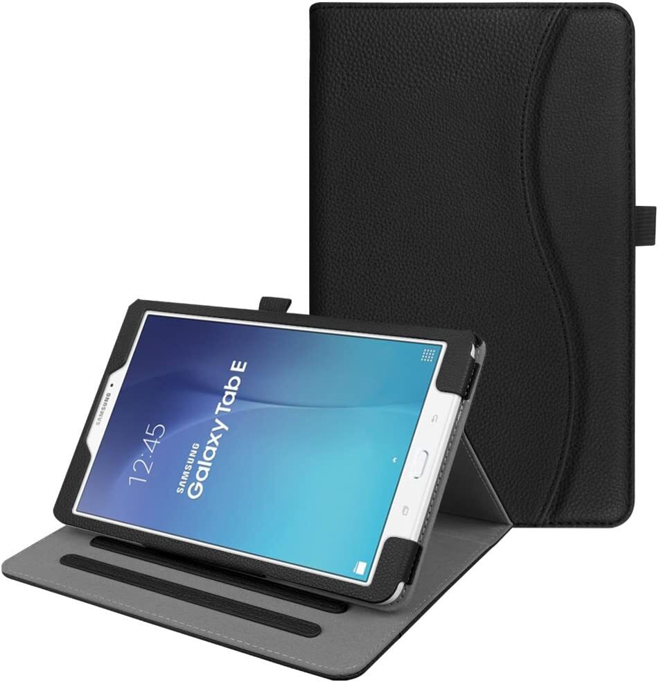 Case for Samsung Galaxy Tab E 9.6 Multi-Angle Viewing Stand Cover with Packet