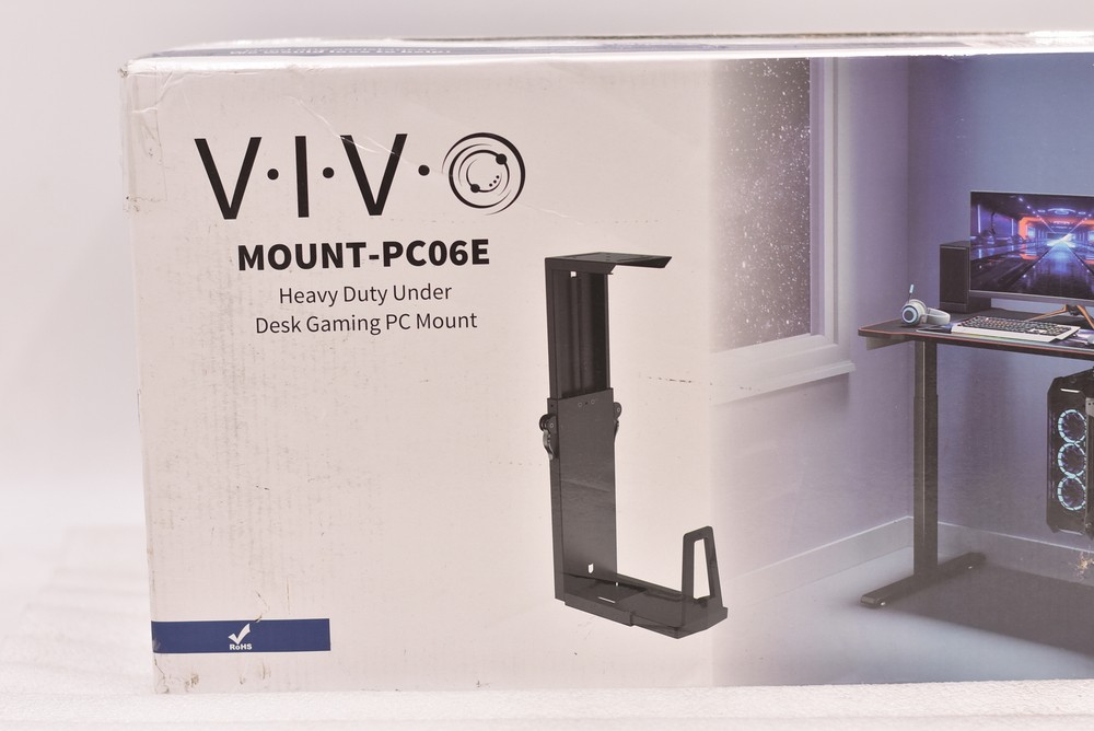 VIVO Adjustable Under Desk Gaming PC Mount Medium-Large CPU Holder, MOUNT-PC06E