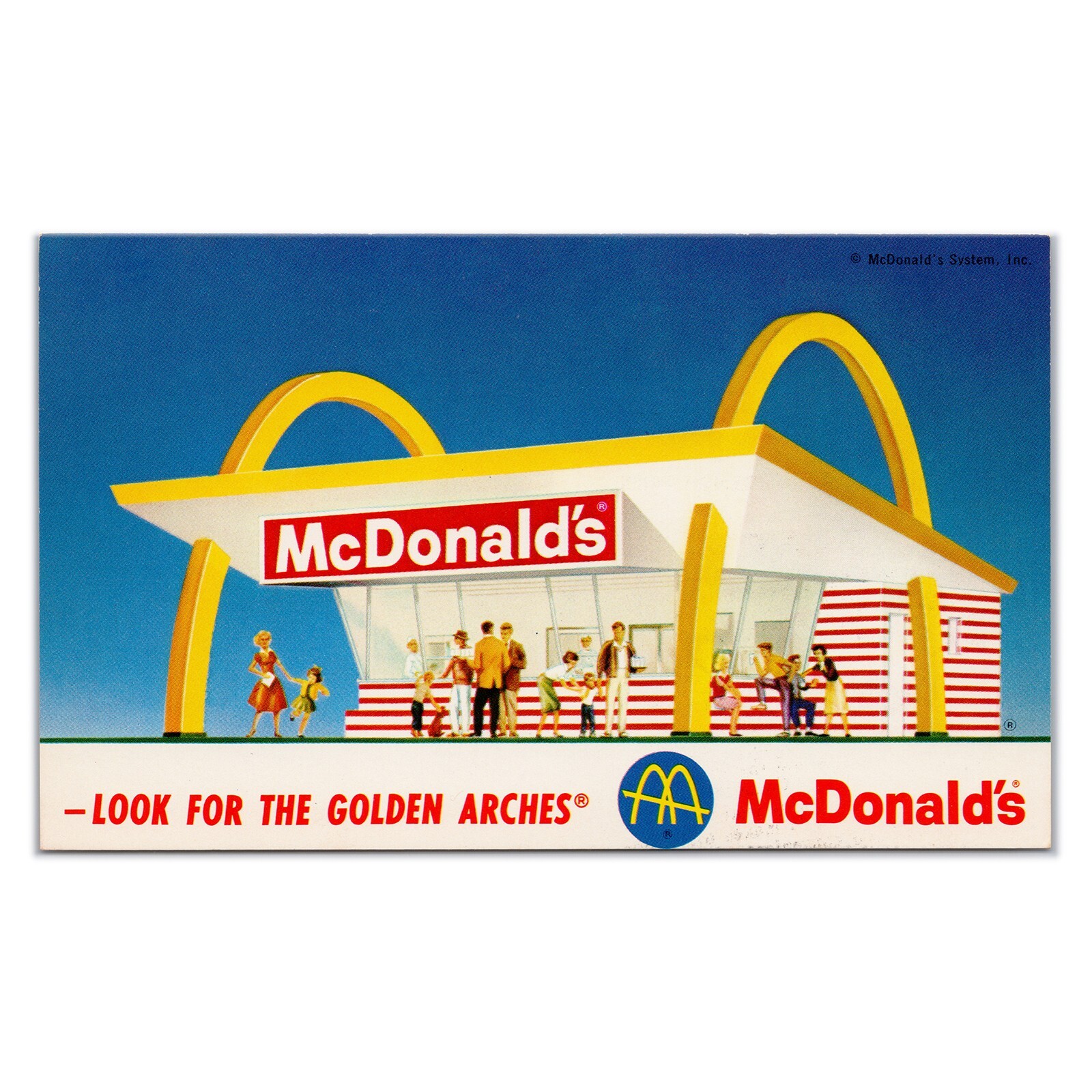 Vintage Bakersfield McDonald's Postcard - Free Burger & Fries Coupon - 1960s