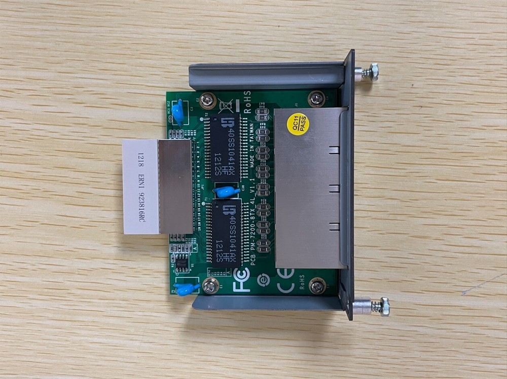 MOXA PM-7200-8TX 8-Port Ethernet Networking Interface Module Rev 1.1