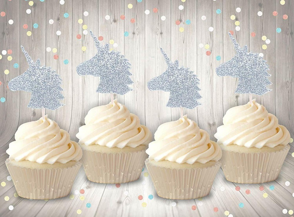 Unicorn Head Cupcake Topper