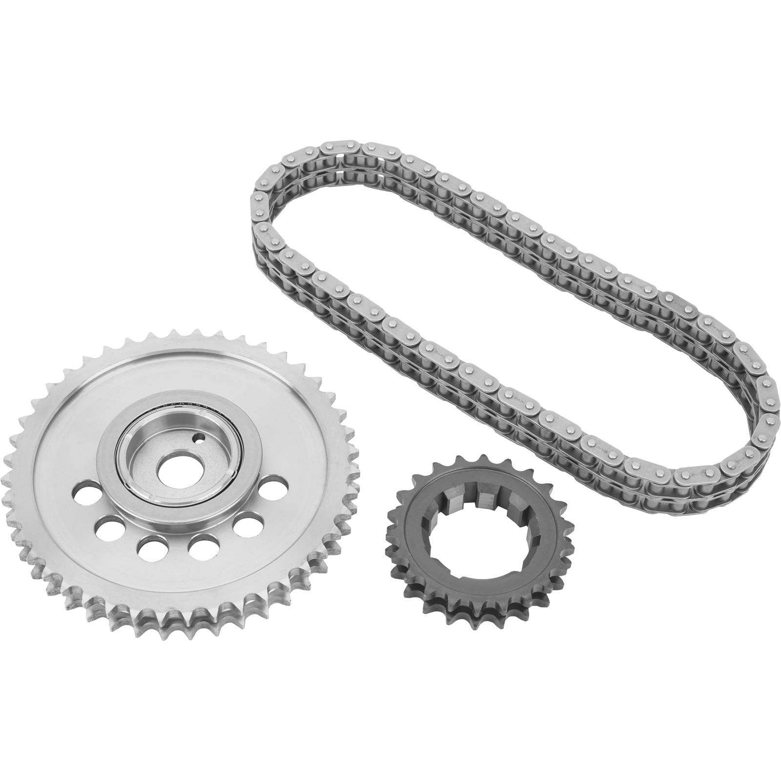 LS Double Roller Billet Timing Set, 1 Bolt, 4 Sensors