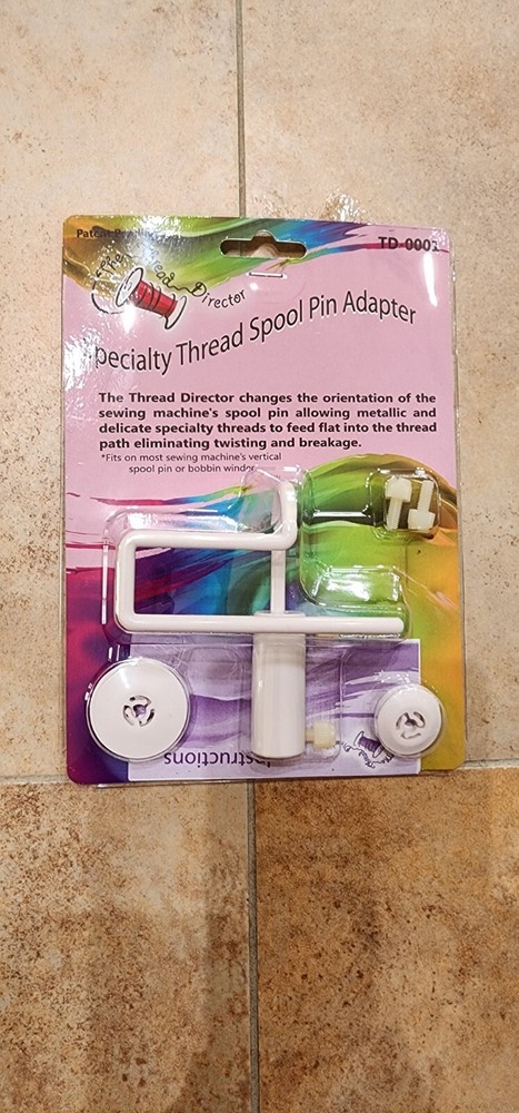 Specialty Thread Spool Pin Adapter for Sewing Machines