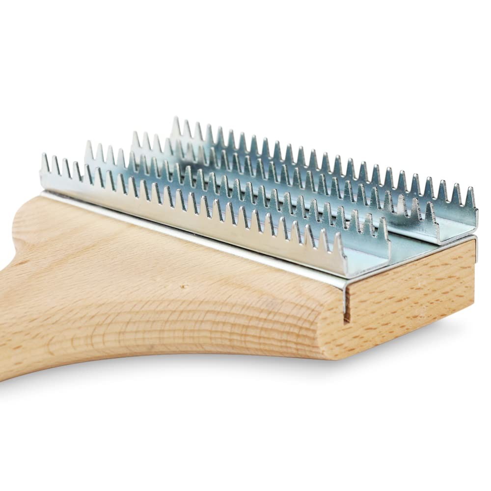 8" Buffing Wheel Rake for Removing Residual Buff Compound, Single Handle