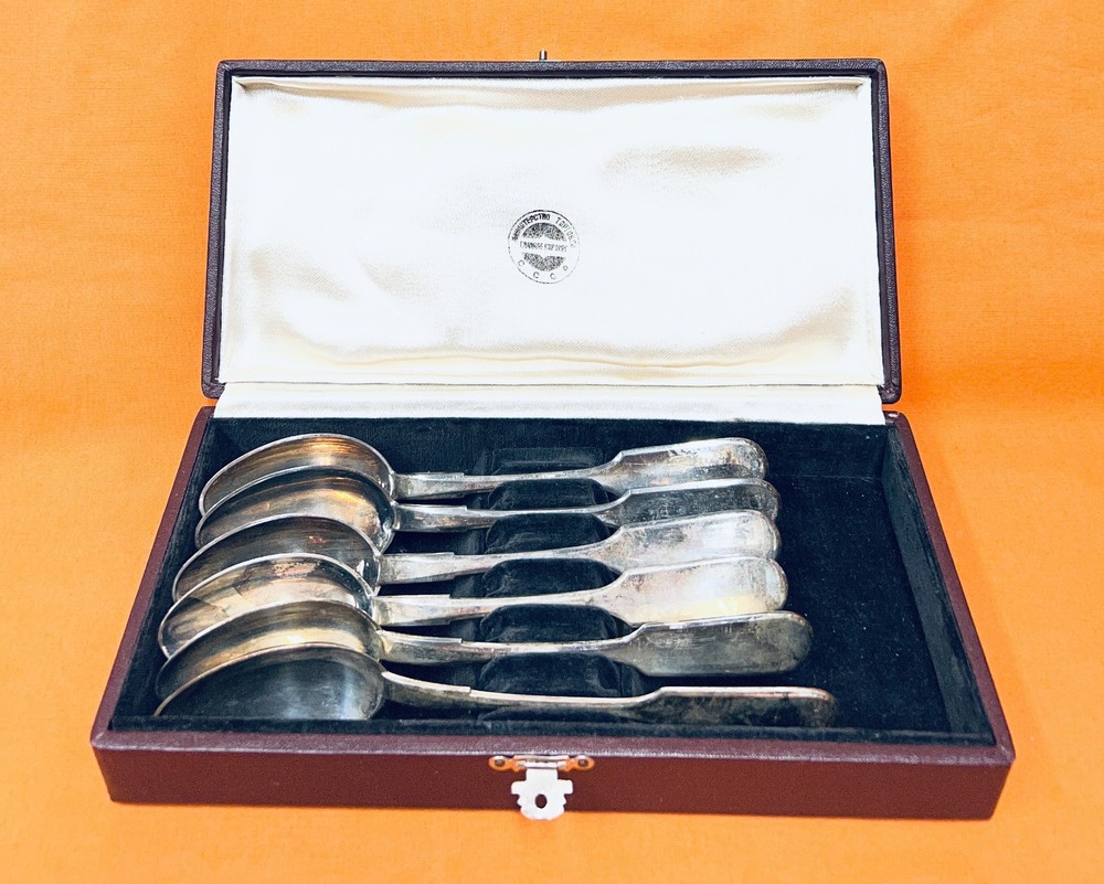 Russian Soviet Silver Spoon Set
