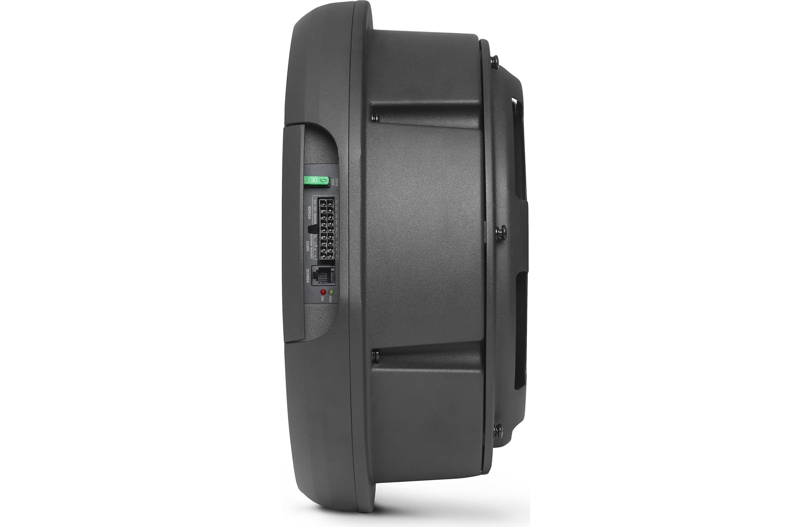 JBL BassPro Hub 11" subwoofer enclosure w. 200 W amp mounts to hub of spare tire