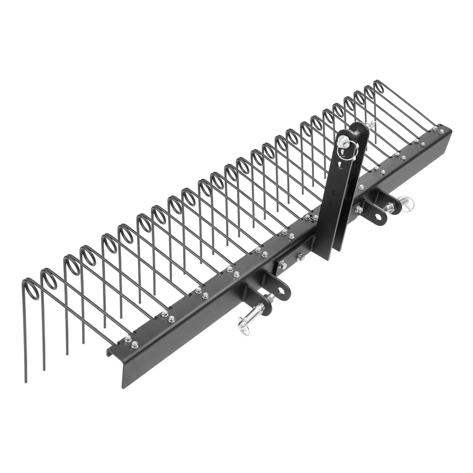 3 Point 60" Tow behind Landscape Rake Lawn Dethatcher Rakes For Cat 0&1 Tractor