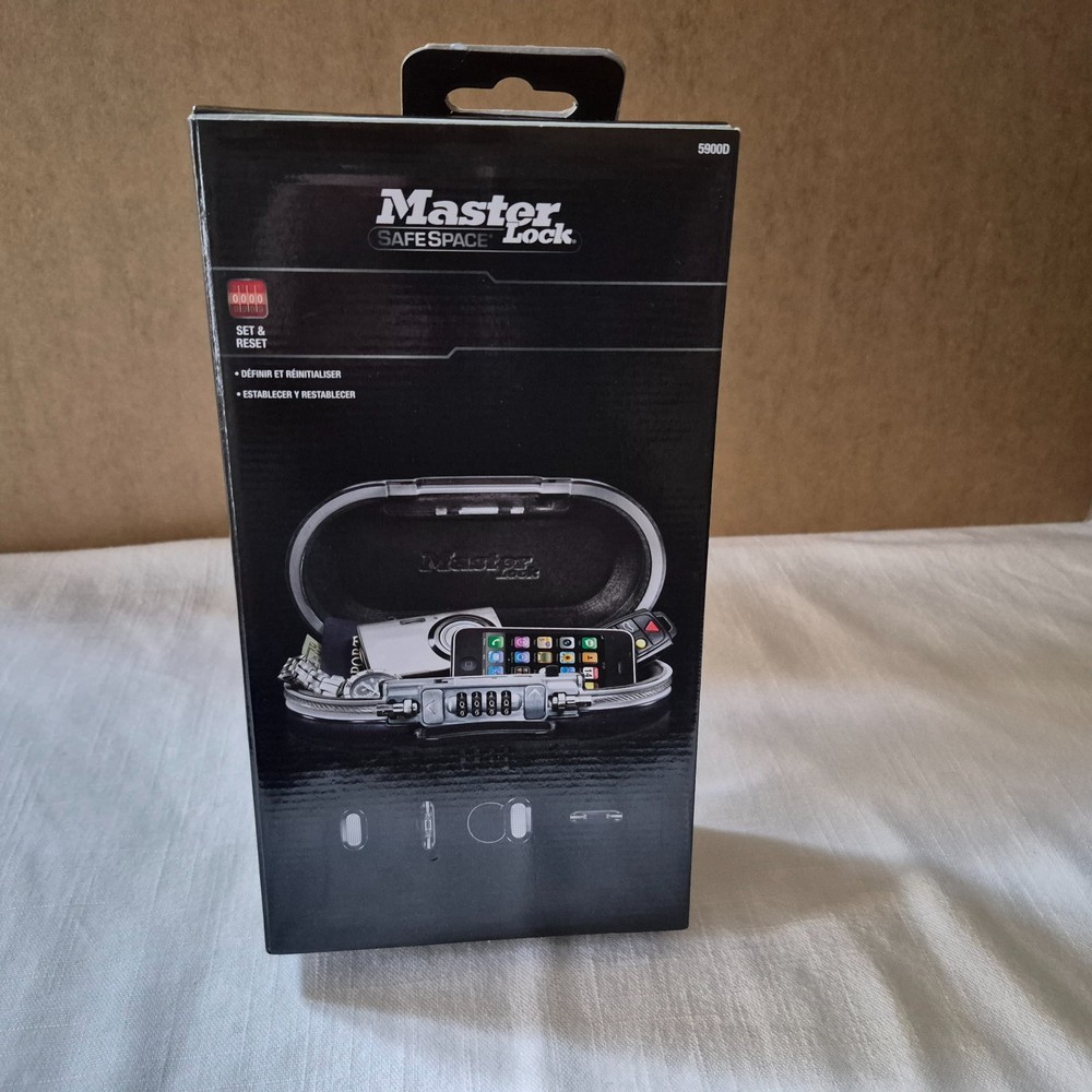 NEW Master Lock 5900D SafeSpace Portable Personal Safe Combination Lock Box