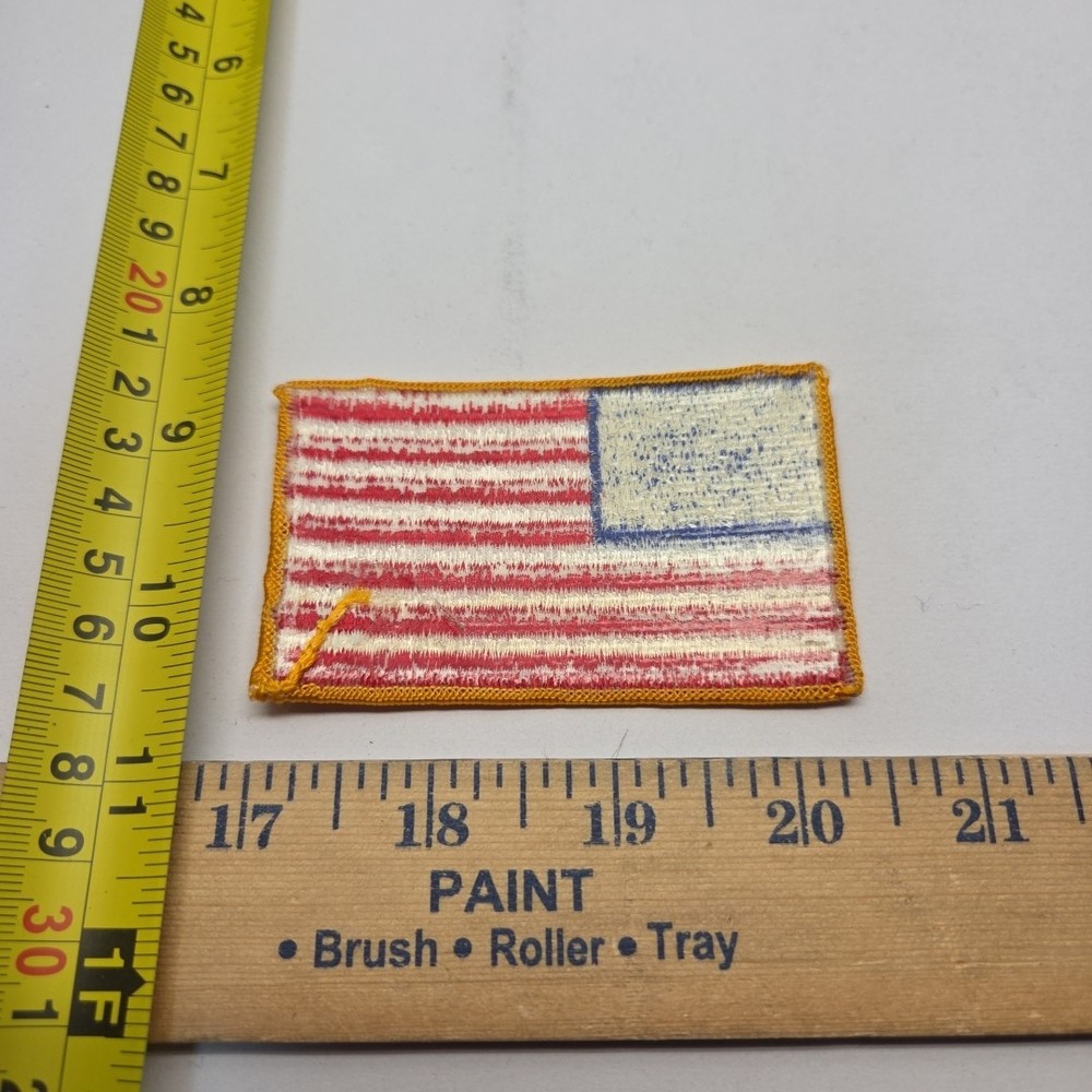 American Flag Patch Gold Border Patch FREE SHIPPING
