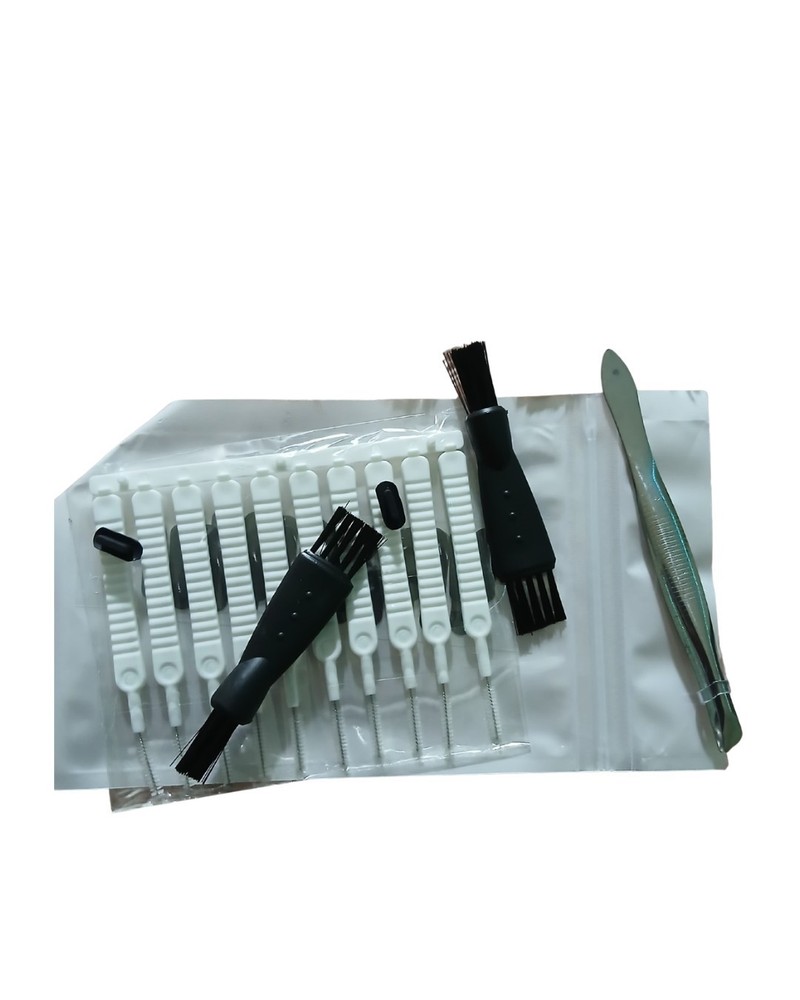 Keyboard Cleaning Kit for Computer Keyboards with Multiple Brushes and Tweezers