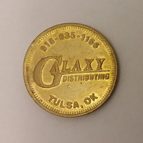 Galaxy Distributing Tulsa, OK Arcade Game Token 22mm