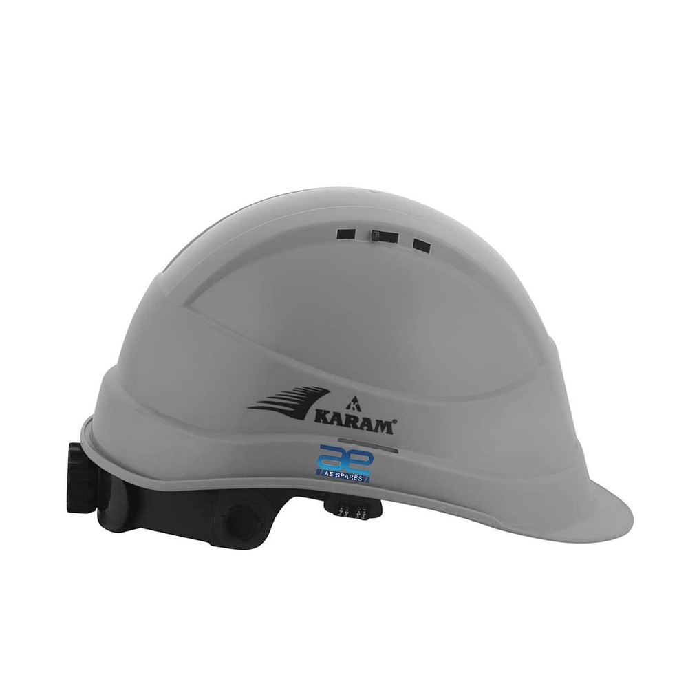 Shelblast Safety Helmet With Plastic Cradle Peak (Apex Grey)