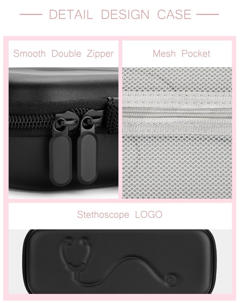 Hard Stethoscope Case for 3M Littmann Classic III, Lightweight II S.E, MDF Ac...