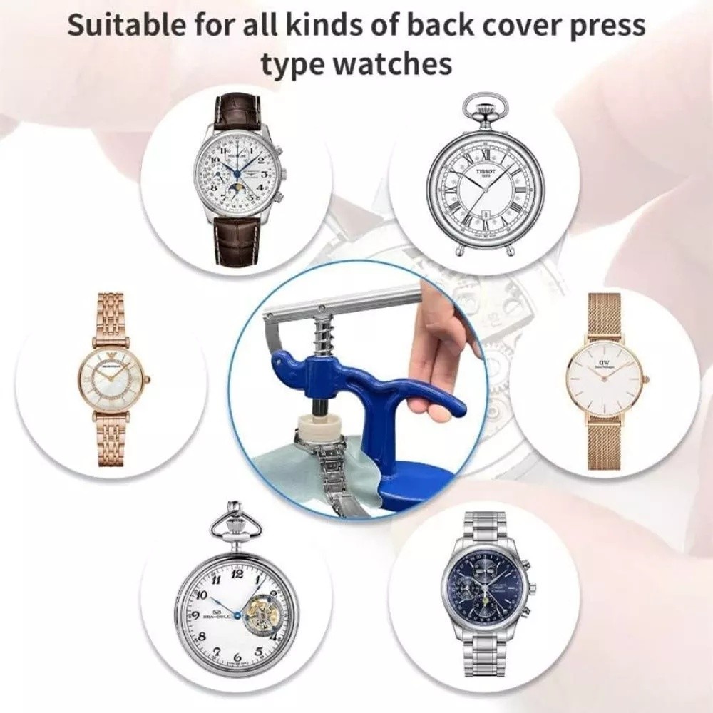 Fitting 18-50mm Watchmaker Tool Watch Press Set Crystal Glass Back Case Closer