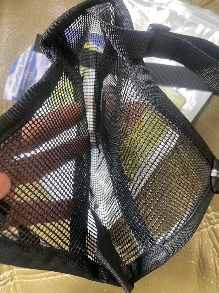 Mayerzon Mesh Muzzle Size Large Black Adjustable New