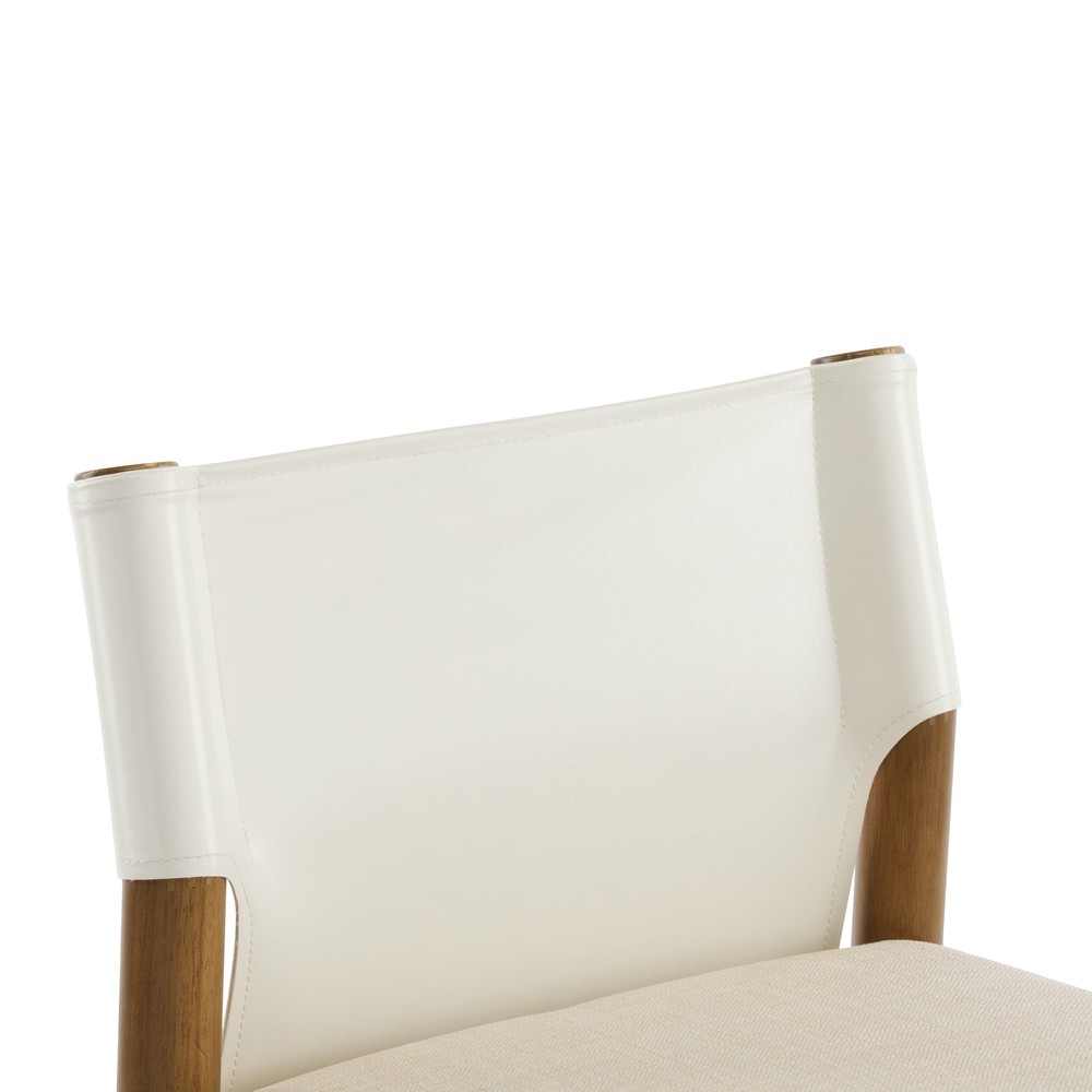 28.5'', Modern Solid Wood Bar Stool with Polyester Cushion - Minimalist