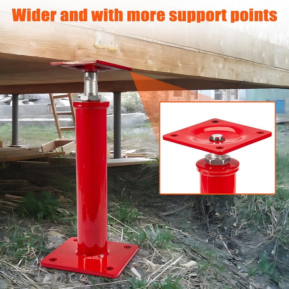 2X Floor Leveling Lift Post Sagging Beam Jack Column Support House Remodel Tool