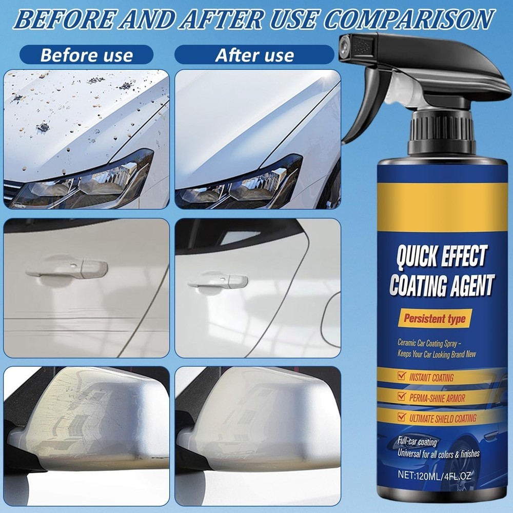 Advanced Car Quick-Acting Coating Agent Spray, Car Coating Spray, Quick Effect