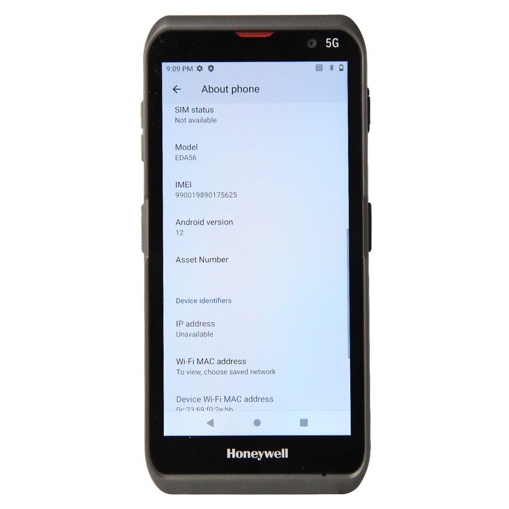 EDA56-11BE61H11C WIFI-6 Honeywell Android 5G Mobile Computer Barcode Scanner