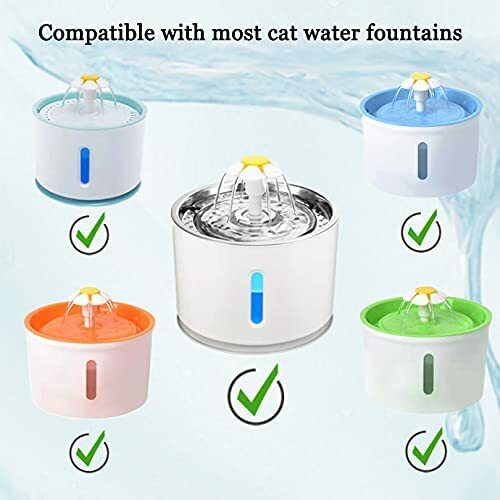 12PCS Cat Water Fountain Filters Pet Fountain Filters Replacement Only