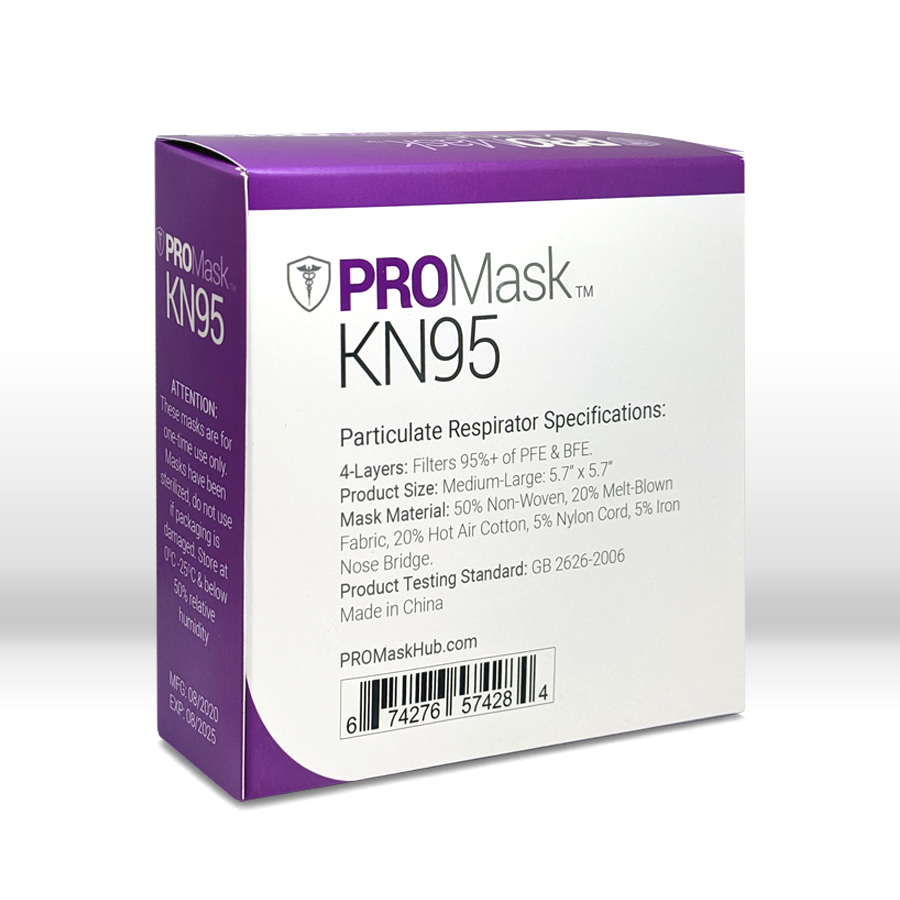 10/50/100 PROMask KN95 Disposable Face Masks 4 Layers Filters 95%+ PFE & BFE
