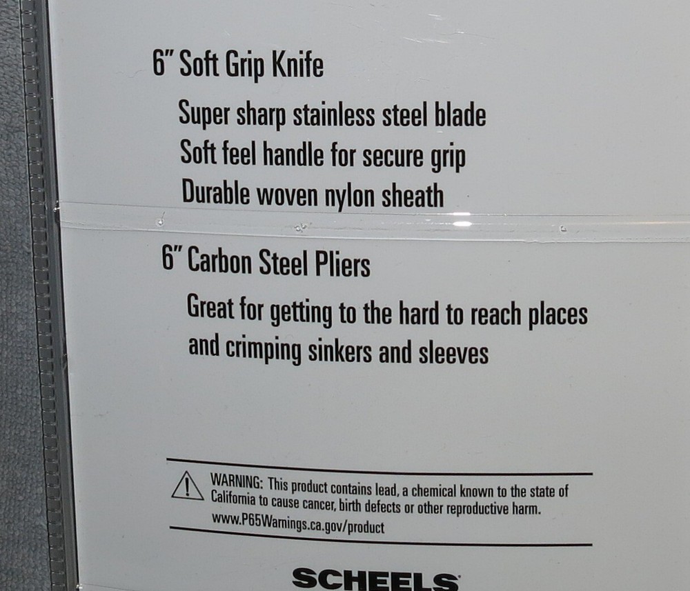 NEW SEALED Scheel's Fixed Blade Knife w Sheath & Pliers