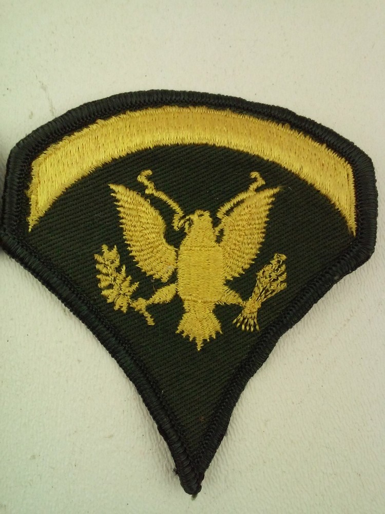 Two Pieces Eagle Crest Patch 3x3-1/8 Inches