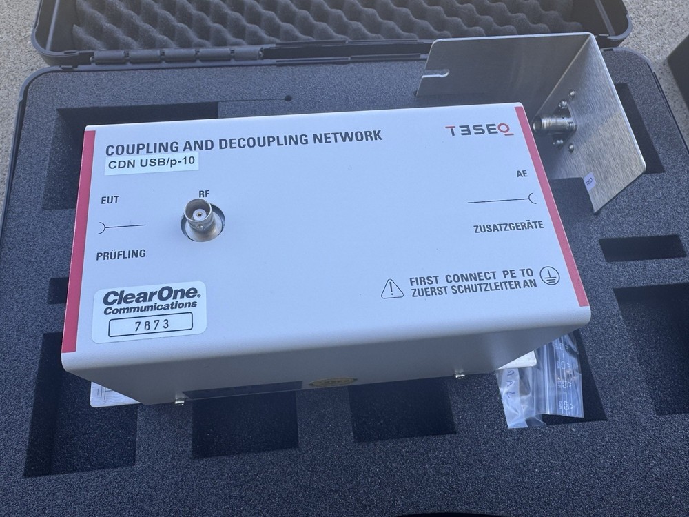 TESEQ CDN USB/p-10 Coupling Decoupling Network EMC Test Unit + Case Cal Adapter